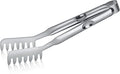 Pleafind 11.4 Inch Pasta Tong, Pasta Tongs with Fluted Handles, Stainless Steel Pasta Tongs, Comfortable and Easy to Grip, Kitchen Pasta Clip,Spaghetti clips for pasta cooking & grilling & baking