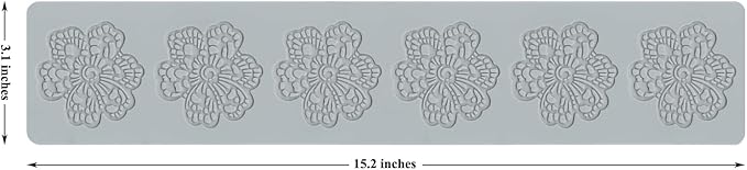 Embossing Lace Fondant Mold, Multi Circle Flowers Lace Mat Wedding, Silicone Molds for Cake Decorating Tool, Cake Lace Molds
