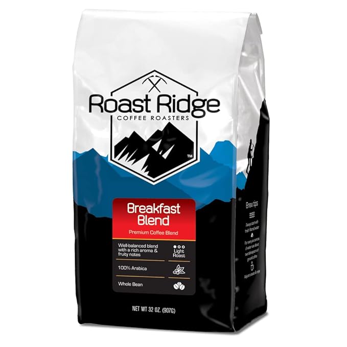 Roast Ridge Whole Bean Coffee, Light Roast Breakfast Blend, 2 lb.