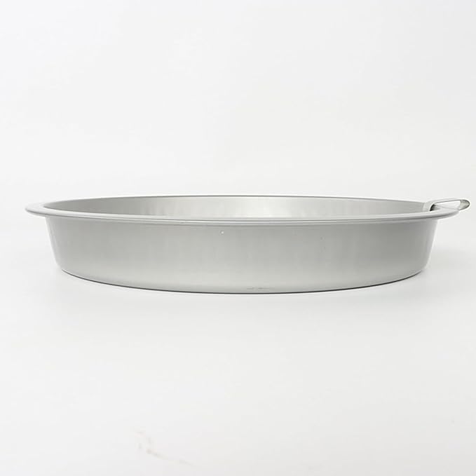 Easy Release Pans Round with Lever, 9.7" Quick Release Easy-Out Cake Pan Set,Baking Tools Pans Stainless Steel Round,Apple Pie Bake & Serve Sets, For All Kinds of Bases (1)