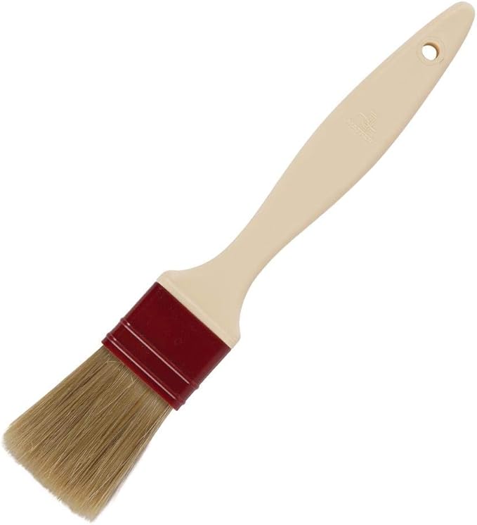 Matfer Bourgeat Natural Pastry Brush, Flat, 1 1/2"