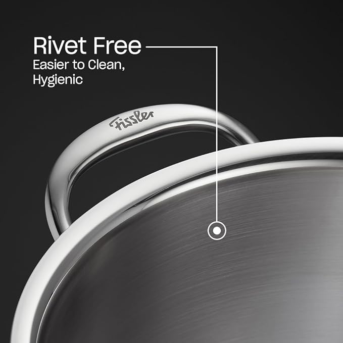 Fissler M5 Pro-Ply 5-ply Stainless Steel Sauté Pan, 3 Quart, with Metal Lid