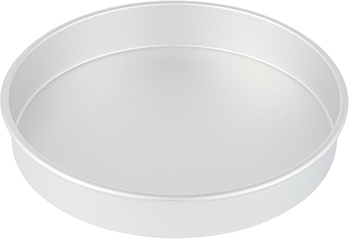 Restaurantware-Met Lux 12 x 2 Inch Straight-Sided Baking Tins, 12 Round Cake Pans - Oven-Ready, Freezable, Anodized Aluminum Round Baking Pans, Greaseproof, For Layer Birthday Cakes
