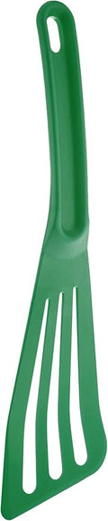 Mercer Culinary Hell's Tools Hi-Heat Slotted Spatula, 12 Inch x 3.5 Inch, Green