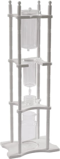 Cold Brew Drip Coffee Maker, 2500ml/84.54oz Ice Coffee Brewer Machine Dripper Pot Cold-Drip Coffee Tower with Glass Container Wood Stand for Home Office