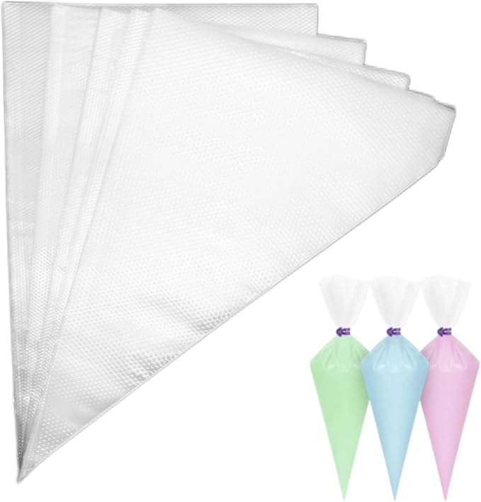 Piping Bags,100pcs 12 Inch Anti Burst Disposable Cake Decorating Bags,Non-Slip Pastry Bags-Ideal for Cakes,Cream Frosting and Cookie Decorating