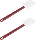 High Heat Resistant Silicone Scraper for Cooking, Spoon Set of 2 (2 x 13.5'')