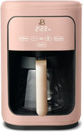 Beautiful 14-Cup Programmable Coffee Maker with Touch-Activated Display – Brew Hot Coffee Fast, Keep Warm & Auto-Pause (Rose)