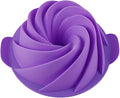 Silicone Jello Molds Non Stick Baking Mold, Fluted Tube Cake Pan Bakeware for Jello, Gelatin, Mousse and Cakes, BPA Free