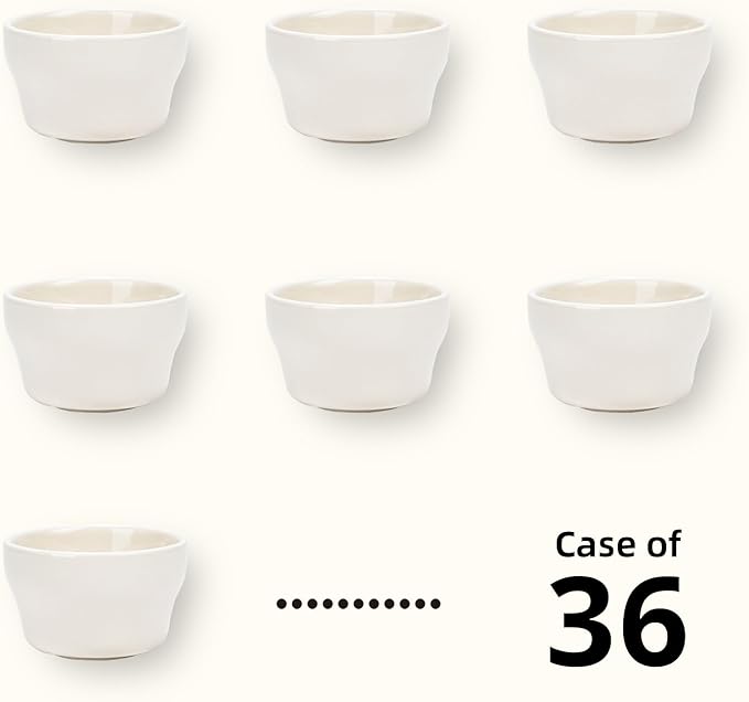 Stoneware Narrow Rim Commercial Grade Dinnerware America White, Bouillon Cup 7.25oz, Case of 36