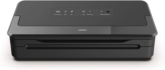 Anova Culinary Precision Vacuum Sealer Pro, Includes Large Bag Roll (19ft), Wet & Dry Dual Food Vacuum Sealer Machine for Sous Vide and Long-Term Storage, 2-Year Warranty