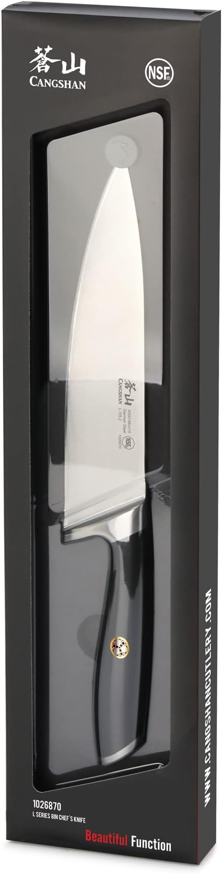 Cangshan L Series 1026870 German Steel Forged 8" Chef's Knife