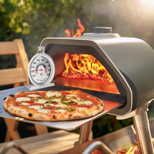 Efeng Large 3.5" Oven Thermometers for Gas/Electric Oven with Large Hanger&Base,Safety Leave-in Oven,Easy to Read Number,No Fading Color for Long time Cooking