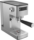Garvee 20 Bar Pressure Espresso Machine with Grinder, 1.5L Removable Water Tank, Milk Frother Steam Wand for Latte/Cappuccino (SILVER,15Bar)