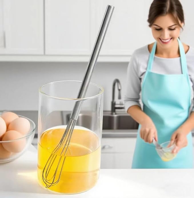 FLYINGSEA Whisk,Mini whisk,Small whisk,Cooking and Kitchen Gadget 1 Pcs.