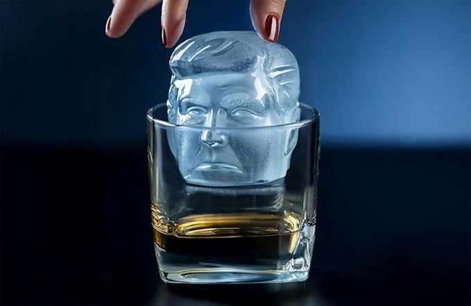 Trump Ice Cube Maker – Rapid Ice Production, Compact Countertop Design, MAGA-Themed