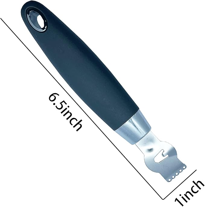 2Pcs Lemon Zester Tool Citrus Peeler Zester Grater with Handle Stainless Steel Fruit Grater Peeling Knife Multipurpose Kitchen Gadgets Bar Accessories
