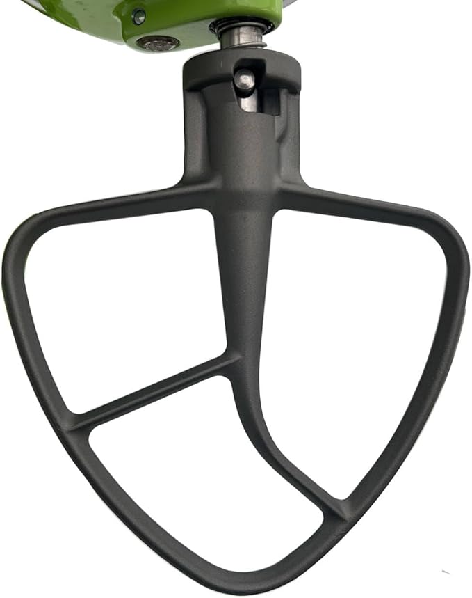 4.8 L 4.5 and 5 Quart aluminium TILT-HEAD FLEX EDGE BEATER ，Compatible with Kitchenaid stand mixer models K45SS, KSM75, KSM95, KSM150PS, KSM152PS and KSM155GB. (4.5-5 Quart)