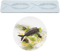 Silicone Molds 3D Hollow Leaf Chocolate Molds Honeycomb Bee Candy Mold Flower Pattern Fondant Mold Cake Topper Sugar Craft Decoration (H_Fish Bone_9.2 * 2.2 * 0.2inch)