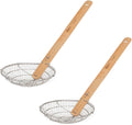 Helen’s Asian Kitchen Spider Strainer | Compact 5-Inch Bamboo Wire Mesh Ladle with Handcrafted Handle for Precision Cooking and Small Portions