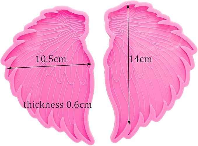 1 Pair Wings Coaster Resin Molds Wings Silicone Epoxy Casting Mold for Cup Mat Agate Coaster Mold DIY Unique Coaster Home Decoration