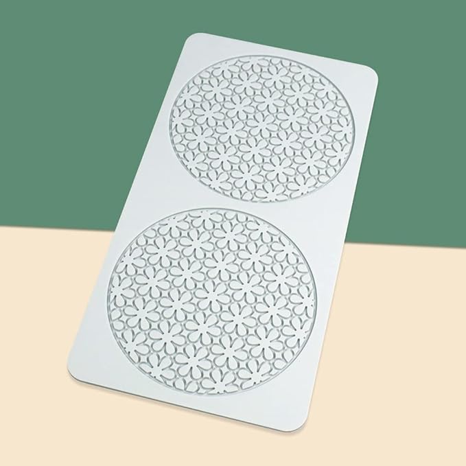 Hollow Leaf Silicone Mold Chocolate Candy 3D Hollow Leaf Candy Mold Food Cooking Meals Decorations Fondant Mold Polymer Clay Molds (Flower Net P_10.4x5.32x0.12inch)