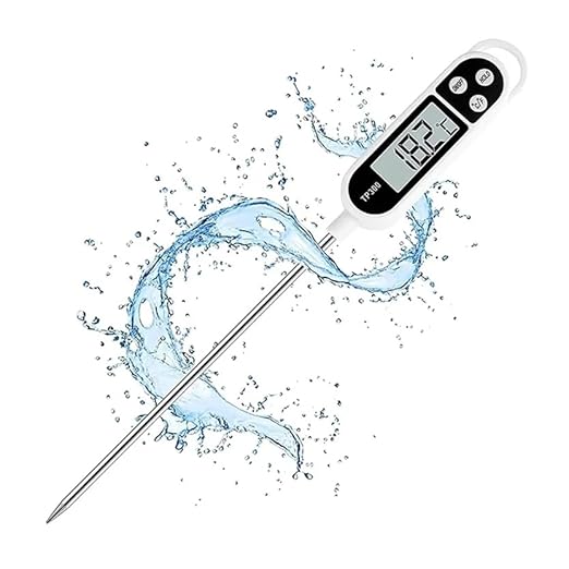 1pc Candy Thermometer Digital Instant Read for Meat Kitchen Cooking Food Oil Deep Fry BBQ Grill Smoker (1, 9.4in)
