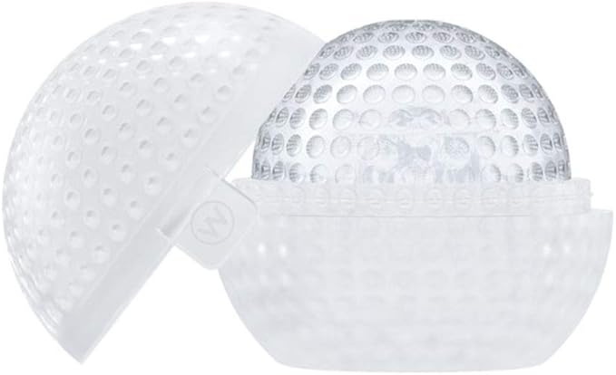 2 Pcs Silicone Golf Ball Ice Mold - 2.5” Ice Ball Maker Mold Ideal for Cocktails, Bourbon, Brandy - Perfect Ice Ball Mold Golf Gifts For Men