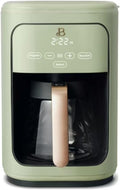 Beautiful 14-Cup Programmable Coffee Maker with Touch-Activated Display – Brew Hot Coffee Fast, Keep Warm & Auto-Pause (Sage Green)