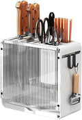 Knife Holder Organizer Stainless Steel Rack This multifunctional kitchen storage rack with Utensil (white) version:No cutting board rack