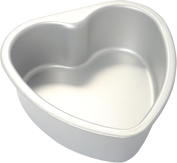 Heart Shaped Cake Pan 6 Inch Aluminum Cake Pans Heart Cake Tin Baking Cake Mold for Valentine's Weddings Birthday Party