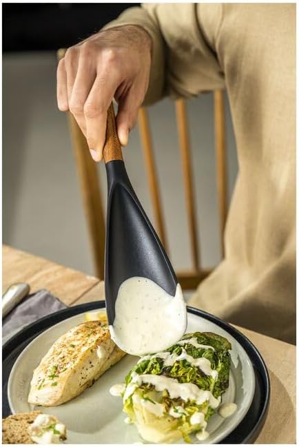 Twin Cooking Spoon, Matte Black (3 Pack)