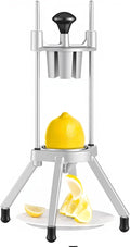 VEVOR 4-Section Commercial Easy Wedger Stainless Steel Blade Fruit Lime Slicer, Lemon Cutter for Home Bar Restaurant