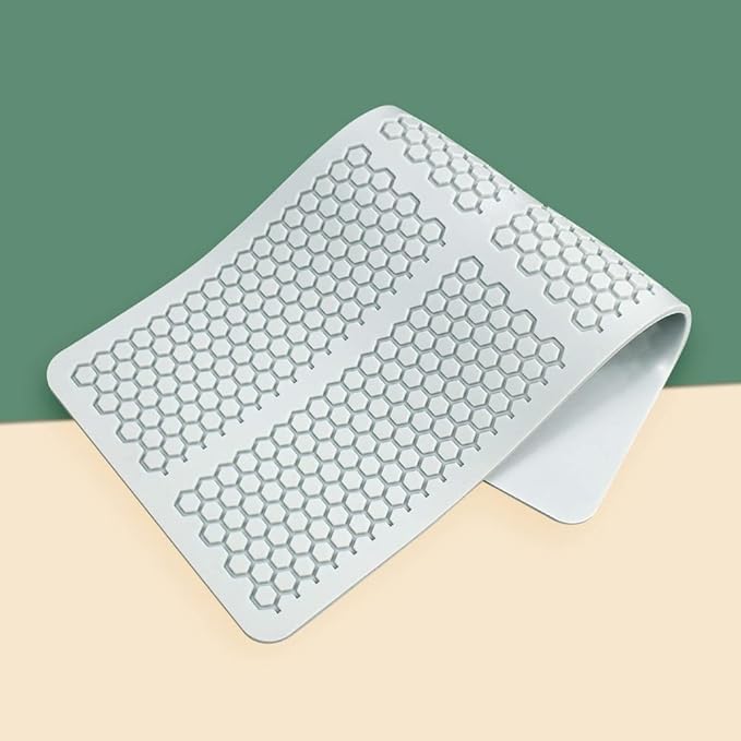 Hollow Leaf Silicone Mold Chocolate Candy 3D Hollow Leaf Candy Mold Food Cooking Meals Decorations Fondant Mold Polymer Clay Molds (Honeycomb M_10.4x4.56x0.12inch)