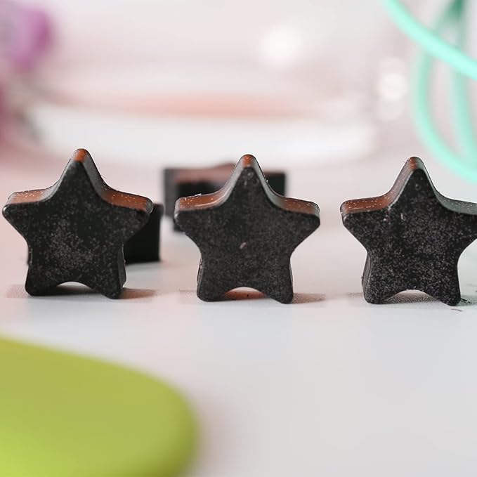 Mini Star Silicone Mold, 112 Cavities Chocolate Candy Molds with Stars Shape for Homemade Pet Training Treats/Biscuits, Food Grade Star Mold for Fruit Snack/Cake Decor (with a Scraper)