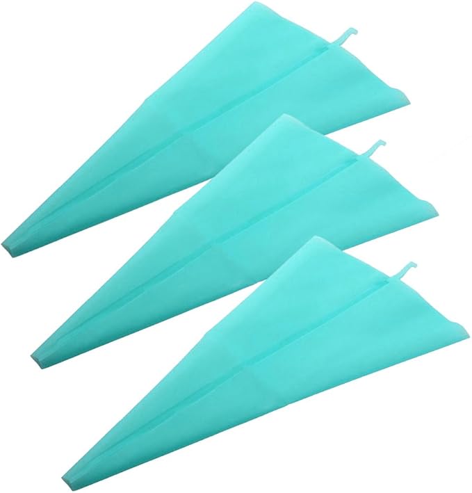 Jennice House Silicone Pastry Bags Set, 3 Pack of 16 inch Reusable Icing Piping Bags Baking Cookie Cake Decorating Pastry Bags Set