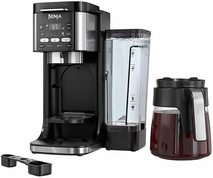 Ninja CFP105 DualBrew Hot & Iced Coffee Maker Black (Renewed) Bundle with 2 YR CPS Enhanced Protection Pack