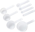 Chef Craft Select Plastic 8 Piece Measuring Set, 1/4 tsp, 1/2 tsp, 1 tsp, 1 tbsp, 1/4 cup, 1/3 cup, 1/2 cup and 1 cup size, White