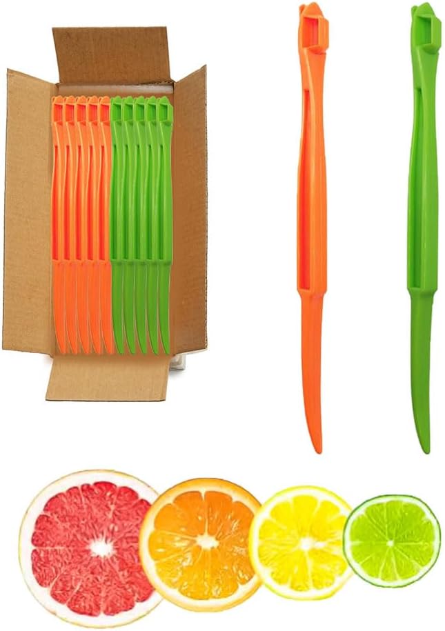 50Pcs Orange Peeler Tool，Citrus Peeler， Plastic Fruit Cutter，Lemon Citrus Peel Cutter，Kitchen Accessories，Kitchen Gadgets