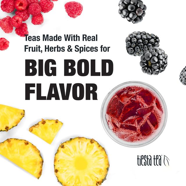 Tiesta Tea - Blackberry Bellini Cold Brew, Loose Leaf, Blackberry Citrus Green Tea, Medium Caffeinated, Cold Brew Packets, Makes 64 oz of Pitcher Per Bag (Pack of 10)