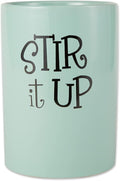 DII Kitchen Accessories Retro Collection, Ceramics, Utensil Holder, Aqua