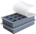 2 Tbsp Silicone Freezer Molds - Perfect for Storing Garlic, Herbs, Ginger, Pesto, Tomato Paste, Lemon Juice, Purees and More - Silicone Food Freezer Tray(Blue 2 Pack)