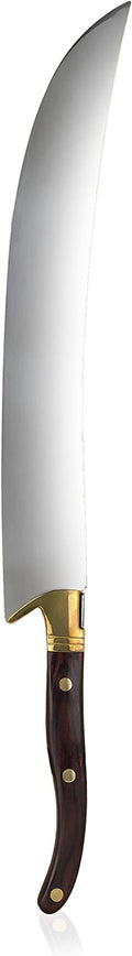 Viski Champagne Saber Sword in Wooden Box, Curved Stainless Steel Blade and Wood Handle, Elegant Home Bar Tool for Celebrations, Weddings, Parties, and Housewarming Gifts, Set of 1