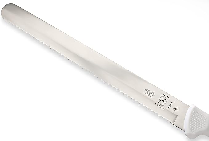 Mercer Culinary Ultimate White 12" Wavy Edge Slicer Knife