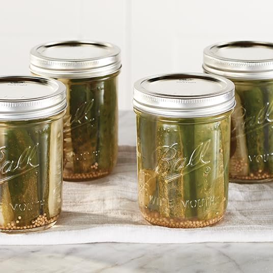 Ball Glass Mason Jars Regular Mouth 16oz (Pack of 24) with Lids and Bands, Used for Canning, Pickling, Juice, Jam, Jelly