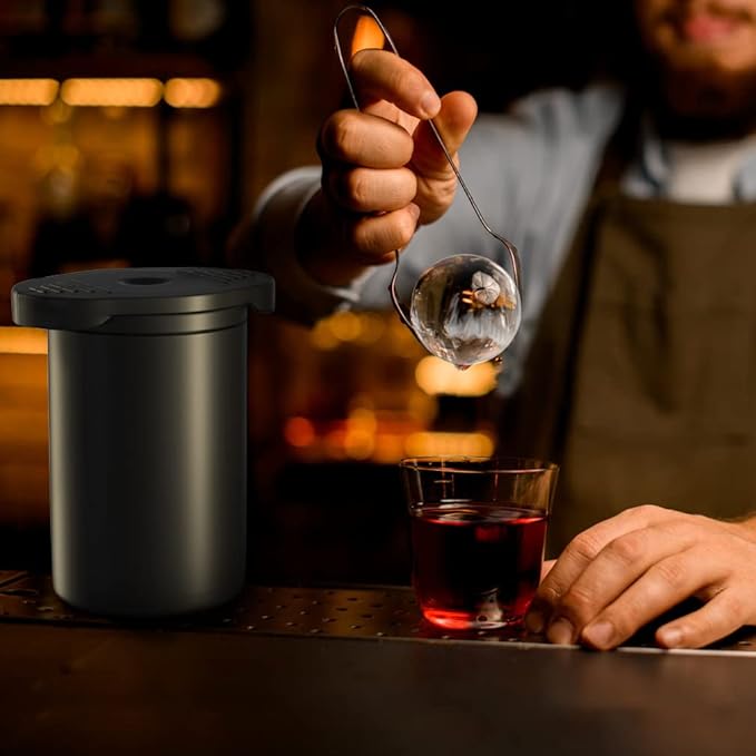 TINANA Clear Ice Ball Maker, 2.5” Clear Ice Cube Tray Make 1 Large Sphere Ice Balls for Whiskey, Cocktails & Bourbon, Gifts for Men