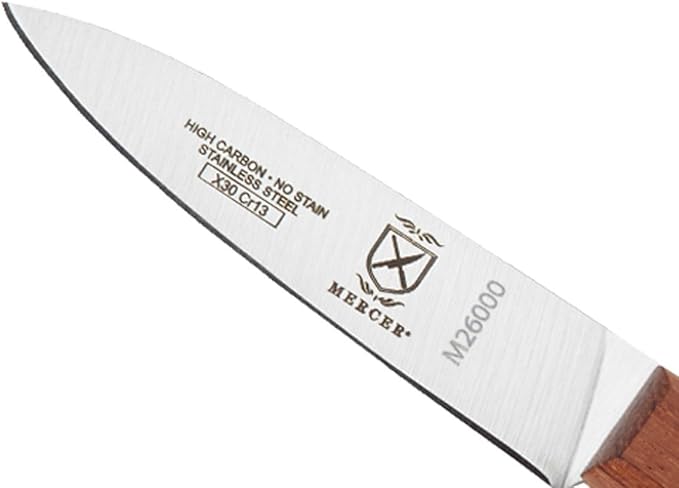 Mercer Culinary Praxis Paring Knife with Rosewood Handle, 3 Inch, Wood