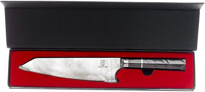 Mercer Culinary Premium Grade Super Steel, 8-Inch Chef's Knife, Ebony Wood Handle