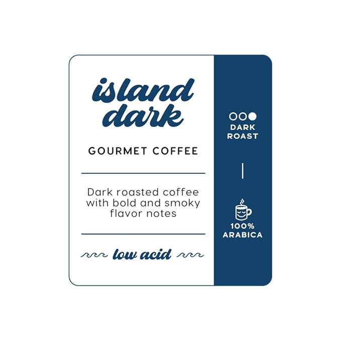 Manatee Gourmet Coffee, Whole Bean, Island Dark Roast, 2 lb bag, 32 oz