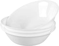 25OZ Cereal Soup Bowl Set of 4, Opal Glass 7.5 inch White Bowls for Ramen, Noodle, Salad, Fruit, Dishwasher and Microwave Safe